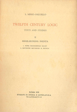 Twelfth Century Logic